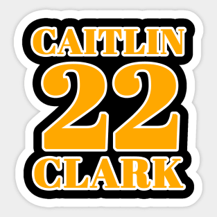 Catilin Clark Shirt Number Sticker